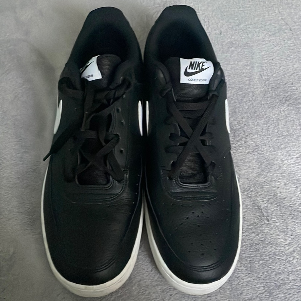 nike court vision low BLACK/WHITE-PHOTON DUST